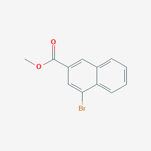 Chemical structure of Methyl 4-bromo-2-naphthoate