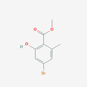 Chemical structure of Methyl 4-bromo-2-hydroxy-6-methylbenzoate