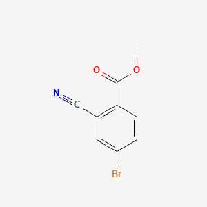 Chemical structure of Methyl 4-bromo-2-cyanobenzoate