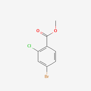 Chemical structure of Methyl 4-Bromo-2-chlorobenzoate