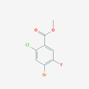 Chemical structure of Methyl 4-bromo-2-chloro-5-fluorobenzoate