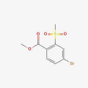 Chemical structure of Methyl 4-Bromo-2-(methylsulfonyl)benzoate