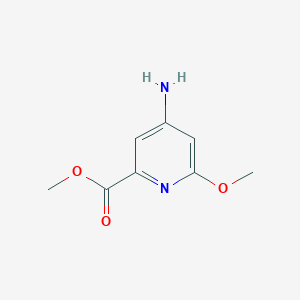 Chemical structure of Methyl 4-amino-6-methoxypicolinate
