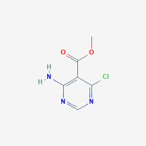 Chemical structure of Methyl 4-amino-6-chloropyrimidine-5-carboxylate