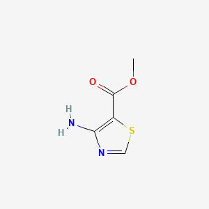 Chemical structure of Methyl 4-amino-5-thiazolecarboxylate