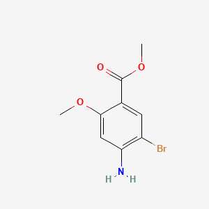 Chemical structure of Methyl 4-amino-5-bromo-2-methoxybenzoate