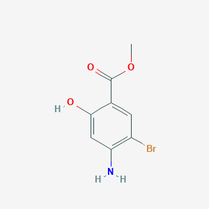 Chemical structure of Methyl 4-amino-5-bromo-2-hydroxybenzoate