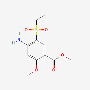 Chemical structure of Methyl 4-amino-5-ethylsulfonyl-2-methoxybenzoate