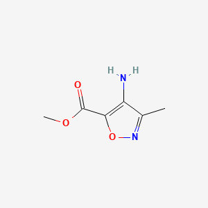 Chemical structure of Methyl 4-amino-3-methylisoxazole-5-carboxylate