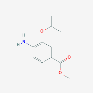 Chemical structure of Methyl 4-amino-3-isopropoxybenzoate