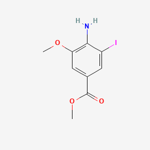 Chemical structure of Methyl 4-amino-3-iodo-5-methoxybenzoate