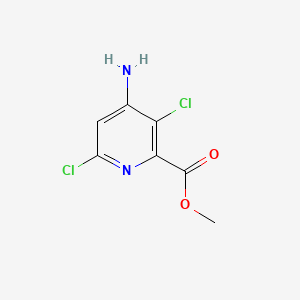 Chemical structure of Methyl 4-amino-3,6-dichloropicolinate