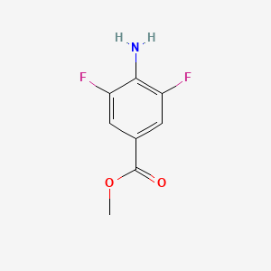Chemical structure of Methyl 4-amino-3,5-difluorobenzoate