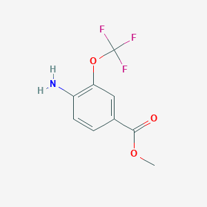 Chemical structure of Methyl 4-amino-3-(trifluoromethoxy)benzoate