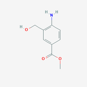 Chemical structure of Methyl 4-amino-3-(hydroxymethyl)benzoate