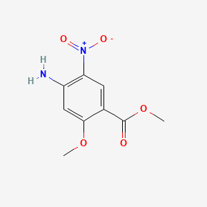 Chemical structure of Methyl 4-amino-2-methoxy-5-nitrobenzoate