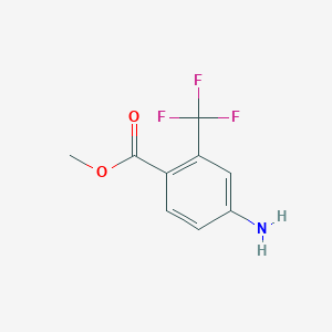 Chemical structure of Methyl 4-amino-2-(trifluoromethyl)benzoate