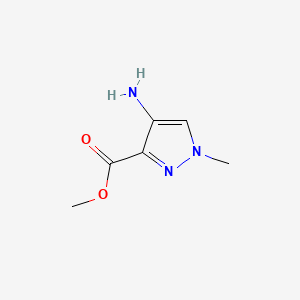 Chemical structure of Methyl 4-amino-1-methyl-1H-pyrazole-3-carboxylate