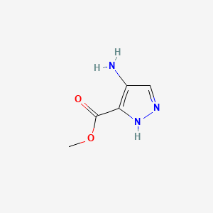Chemical structure of Methyl 4-amino-1H-pyrazole-3-carboxylate