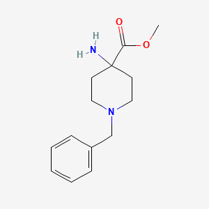 Chemical structure of Methyl 4-Amino-1-benzylpiperidine-4-carboxylate