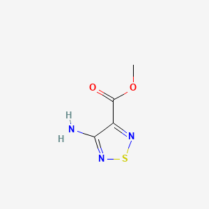 Chemical structure of Methyl 4-amino-1,2,5-thiadiazole-3-carboxylate
