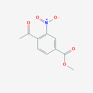 Chemical structure of Methyl 4-acetyl-3-nitrobenzoate