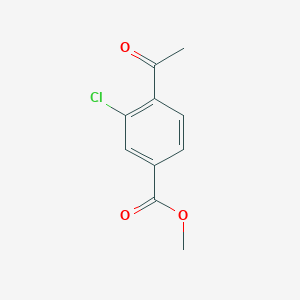 Chemical structure of Methyl 4-acetyl-3-chlorobenzoate