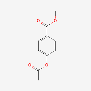 Chemical structure of Methyl 4-Acetoxybenzoate