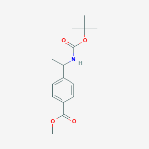Chemical structure of Methyl 4-[1-(Boc-amino)ethyl]benzoate