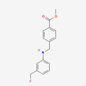 Chemical structure of Methyl 4-[[[3-(Fluoromethyl)phenyl]amino]methyl]benzoate