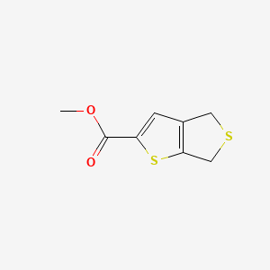 Chemical structure of Methyl 4,6-Dihydrothieno[3,4-b]thiophene-2-carboxylate