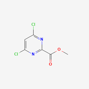 Chemical structure of Methyl 4,6-dichloropyrimidine-2-carboxylate