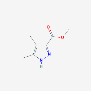 Chemical structure of Methyl 4,5-dimethyl-1H-pyrazole-3-carboxylate