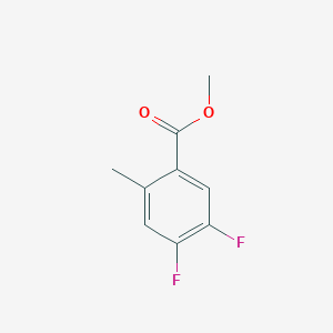 Chemical structure of Methyl 4,5-difluoro-2-methylbenzoate