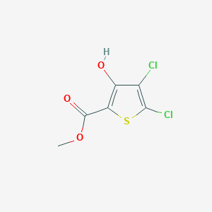 Chemical structure of Methyl 4,5-dichloro-3-hydroxythiophene-2-carboxylate