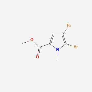Chemical structure of Methyl 4,5-Dibromo-1-methylpyrrole-2-carboxylate