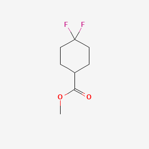 Chemical structure of Methyl 4,4-difluorocyclohexanecarboxylate