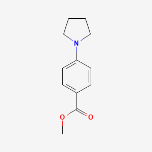Chemical structure of Methyl 4-pyrrolidin-1-ylbenzoate