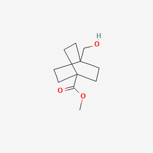 Chemical structure of Methyl 4-(hydroxymethyl)bicyclo[2.2.2]octane-1-carboxylate
