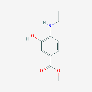 Chemical structure of Methyl 4-(Ethylamino)-3-hydroxybenzoate