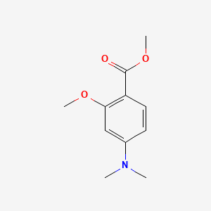 Chemical structure of Methyl 4-(dimethylamino)-2-methoxybenzoate