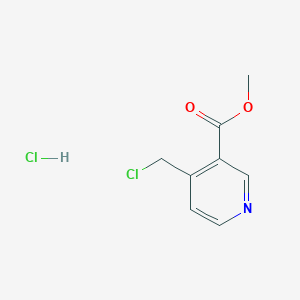 Chemical structure of Methyl 4-(chloromethyl)nicotinate hydrochloride