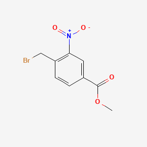 Chemical structure of Methyl 4-(bromomethyl)-3-nitrobenzoate