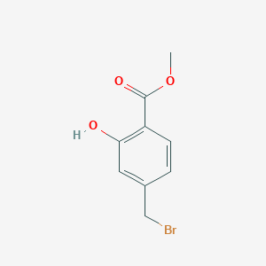 Chemical structure of Methyl 4-(bromomethyl)-2-hydroxybenzoate