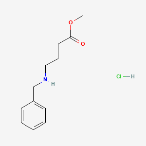 Chemical structure of Methyl 4-(benzylamino)butanoate hydrochloride