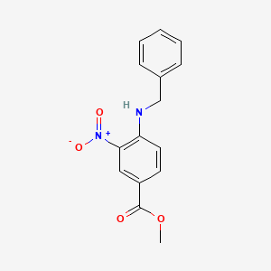 Chemical structure of Methyl 4-(benzylamino)-3-nitrobenzoate
