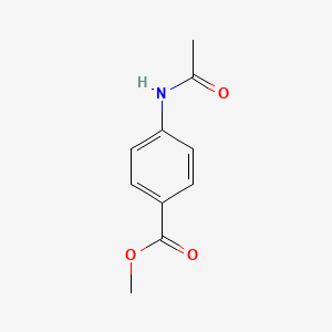 Chemical structure of Methyl 4-(acetylamino)benzoate