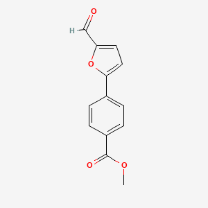 Chemical structure of Methyl 4-(5-formylfuran-2-yl)benzoate