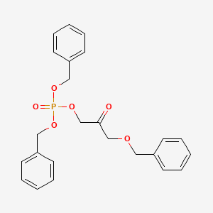 Chemical structure of methyl 4-(4-((diphenoxyphosphoryl)oxy)butyl)benzoate