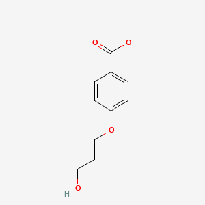 Chemical structure of Methyl 4-(3-hydroxypropoxy)benzoate